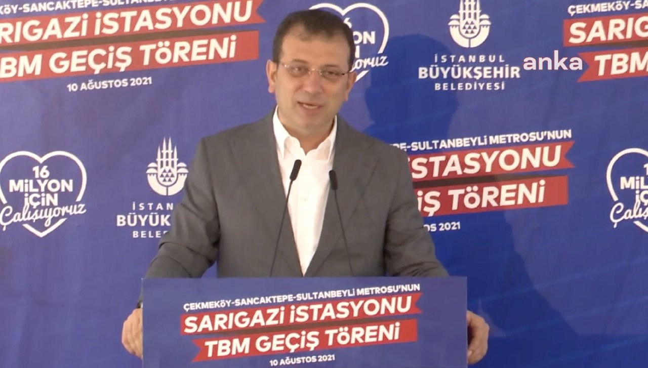 İmamoğlu: "Bize oy vermeyen 4 ilçeye metro yapıyoruz, 16 milyon İstanbullu bizim"