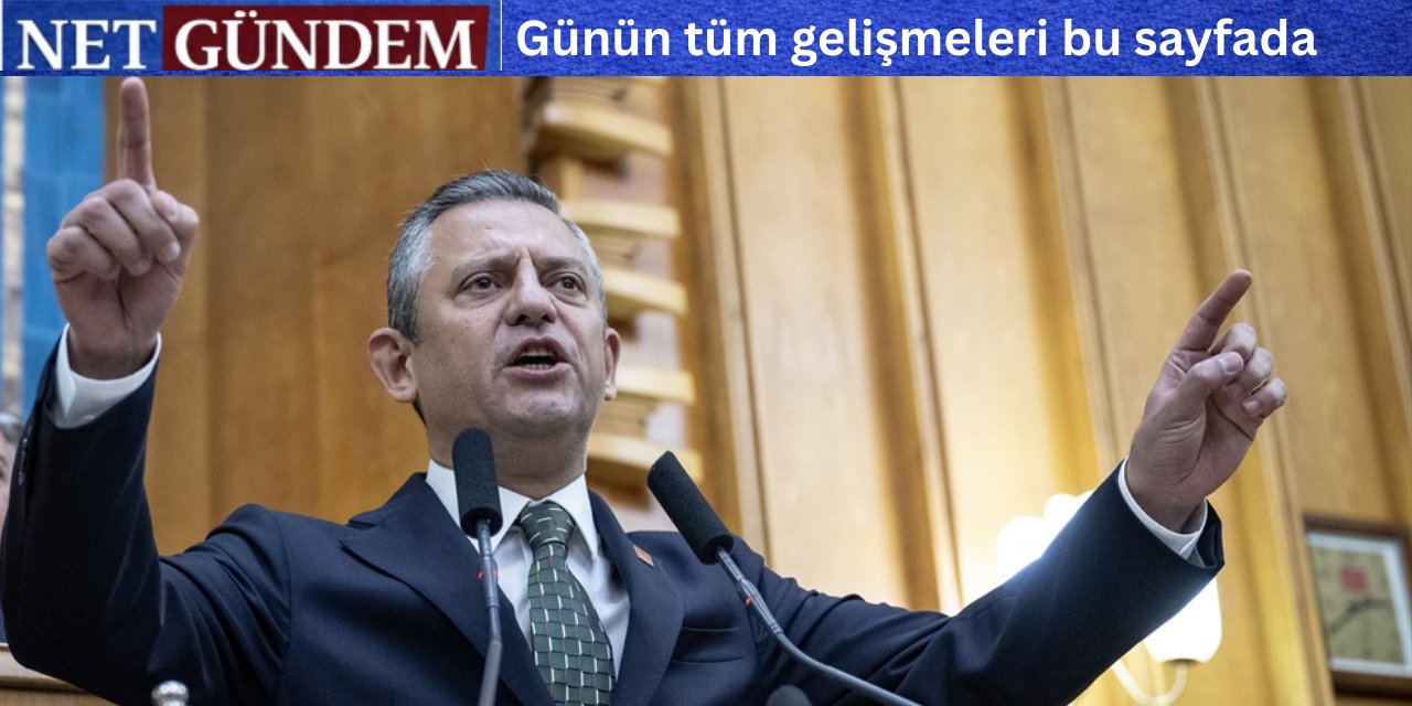 Özgür Özel'den Erdoğan'a: Haysiyetsiz bir siyasetin içindesiniz