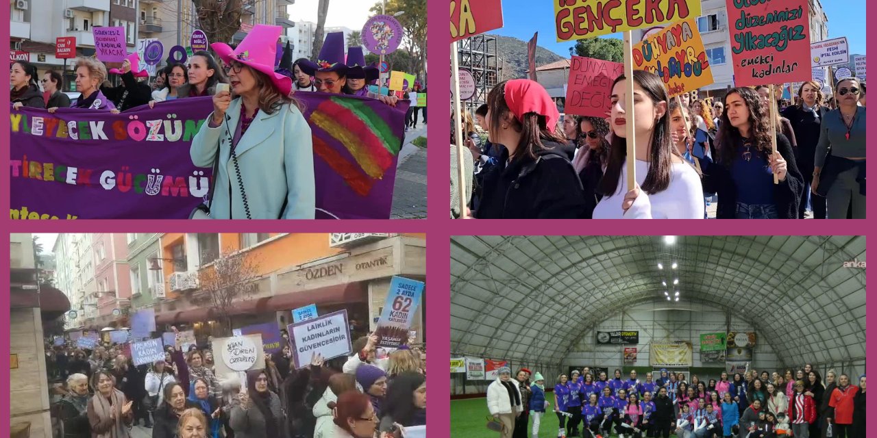 8 Mart'ta Türkiye'nin dört bir yanında kadınlar sokağa çıktı: Asla yalnız yürümeyeceksin