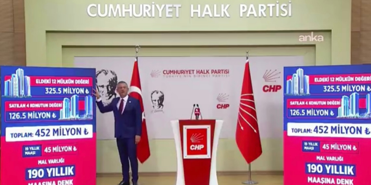 Özgür Özel:  “Akın Gürlek’in malvarlığı 452 milyon lira”