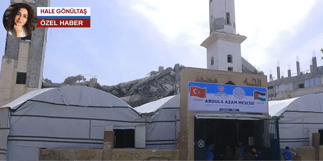 TDV Gazze’de cami açtı: Usame Bin Ladin’in yolunu açan ideologun adı camiye verildi
