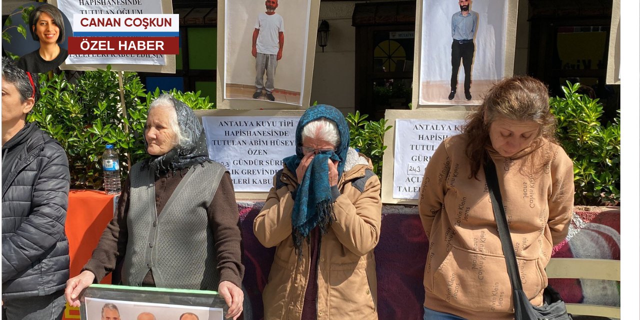 Kuyu tipinde açlık grevi yapanların ailelerine Adalet Bakanlığı önünde gözaltı