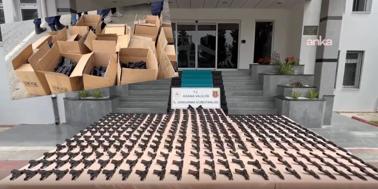 Adana ve İstanbul'da silah kaçakçılığı operasyonu... 1107 tabanca ele geçirildi
