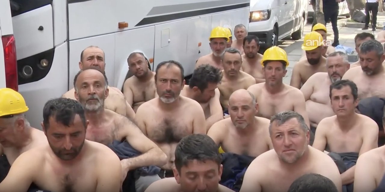 Madenciler açlık grevinde:  110 madenci gözaltına alındı