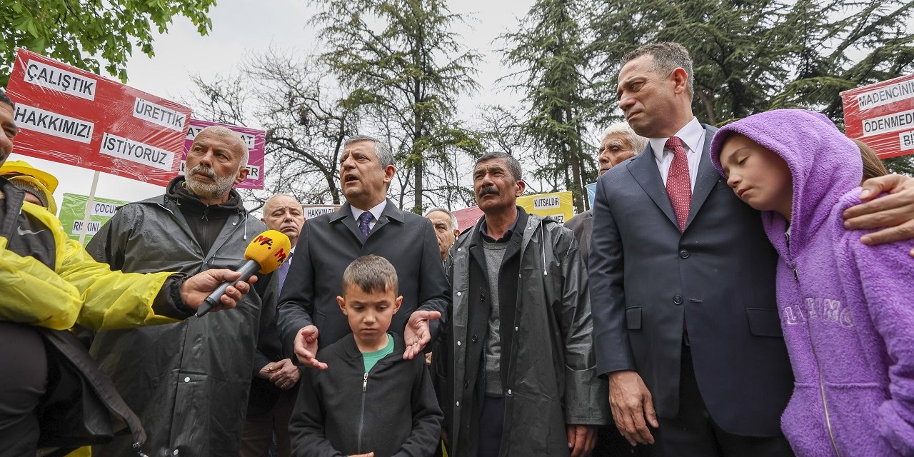 Özel'den açlık grevindeki madencilere ziyaret: İşçi sınıfı örgütlenecek, herkes hakkını alacak
