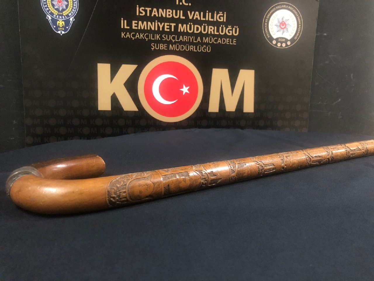 Müzayedede satılacaktı: Atatürk'e ait olduğu belirtilen bastona polis el koydu