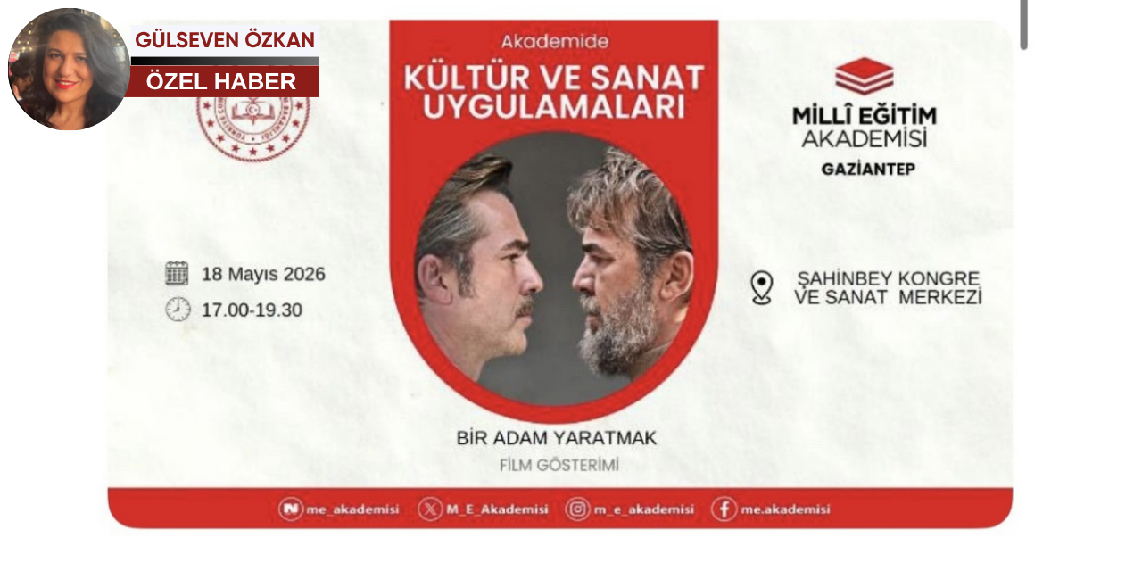 Milli Eğitim Akademisi'nde "kültür sanat" uygulamaları: Engin Altan Düzyatan filmi