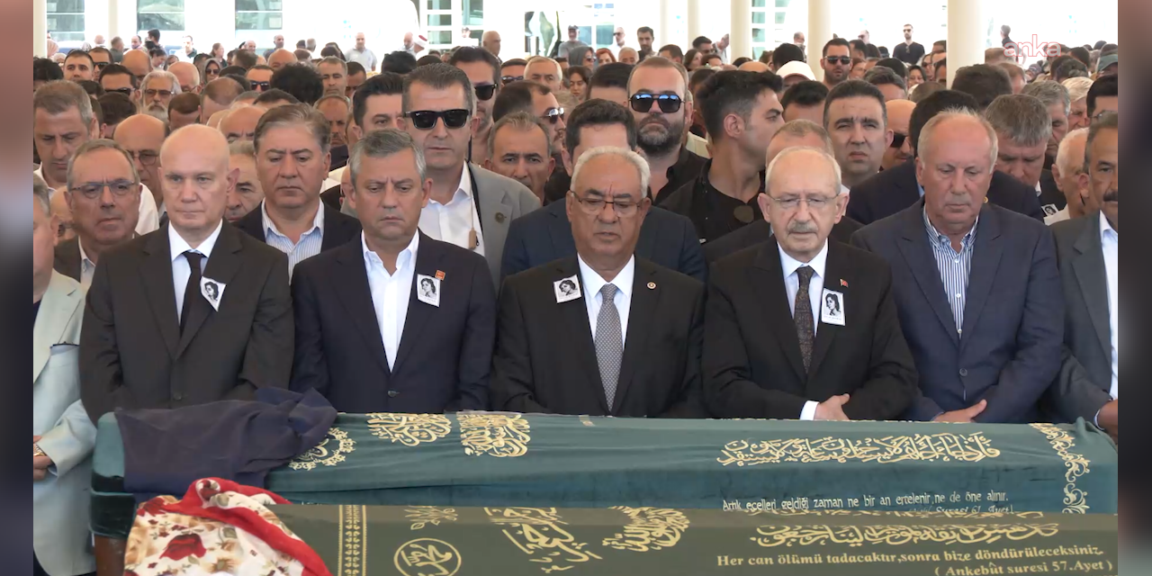 Deniz Baykal'ın eşi Olcay Baykal, son yolculuğuna uğurlandı