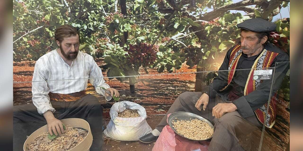 Gaziantep fıstık müzesinde heykellerin hareket sistemi durduruldu