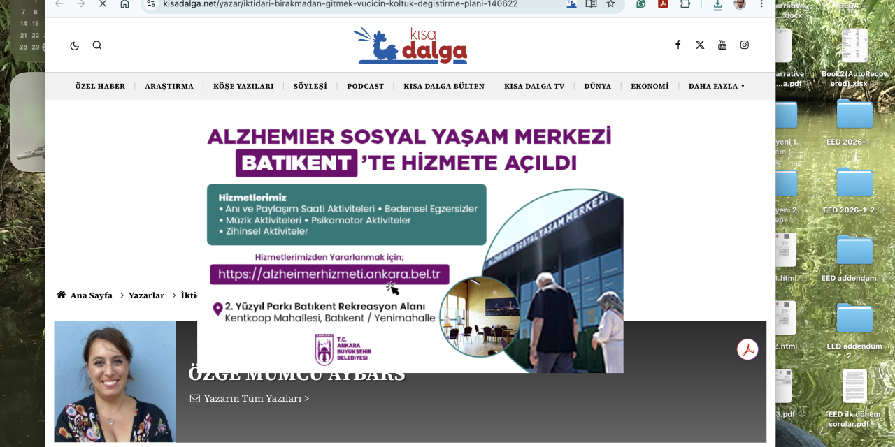 Batıkent Alzhemier Sosyal Yaşam Merkezi açıldı