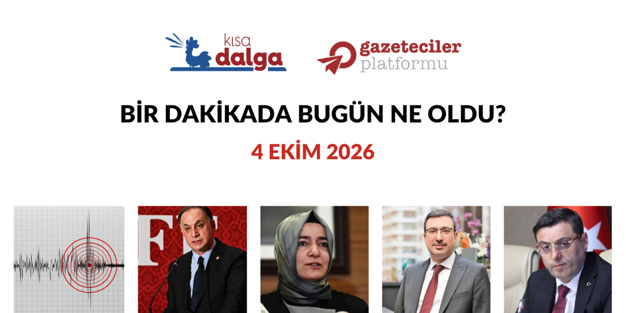 Bir dakikada bugün ne oldu?