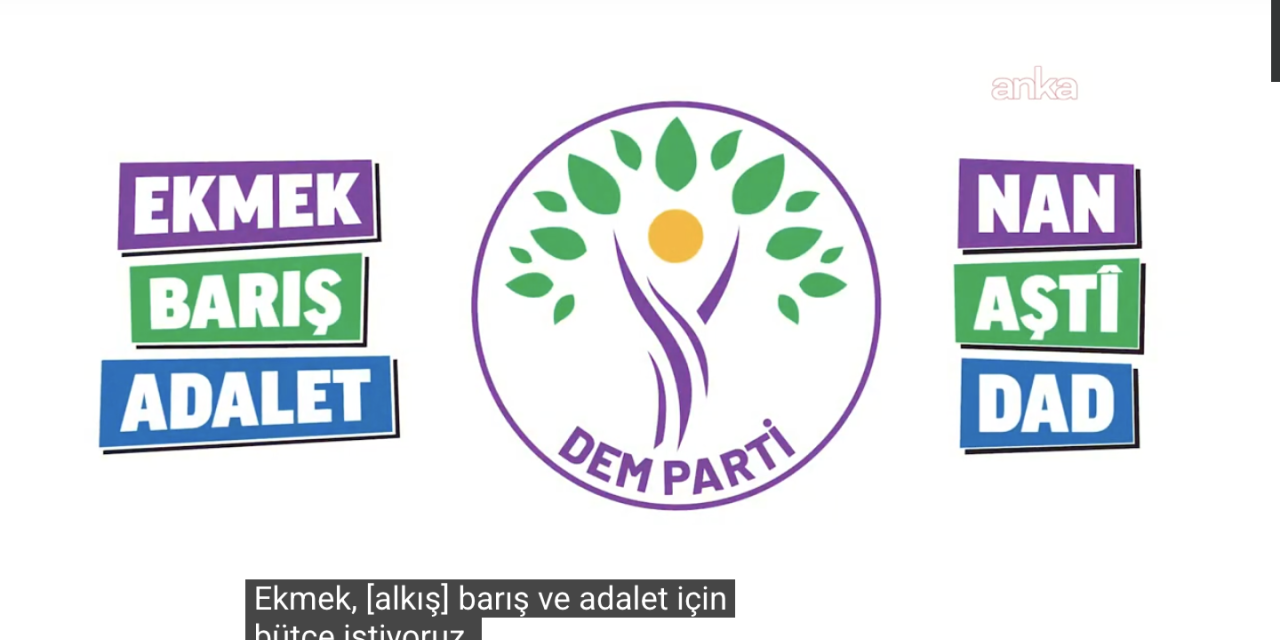 DEM Parti'den “Ekmek, barış ve adalet için bütçe” çağrısı: “Fedakarlık değil, adil bölüşüm"