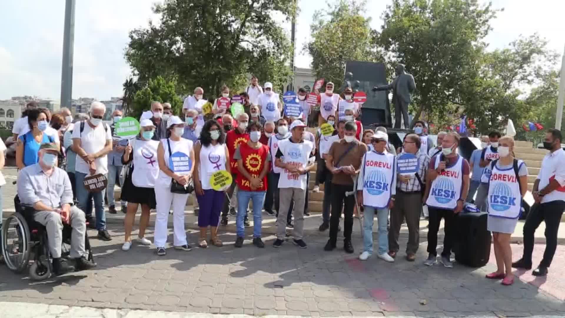 Edirne'den Ankara'ya yürüyen KESK korteji İstanbul'da