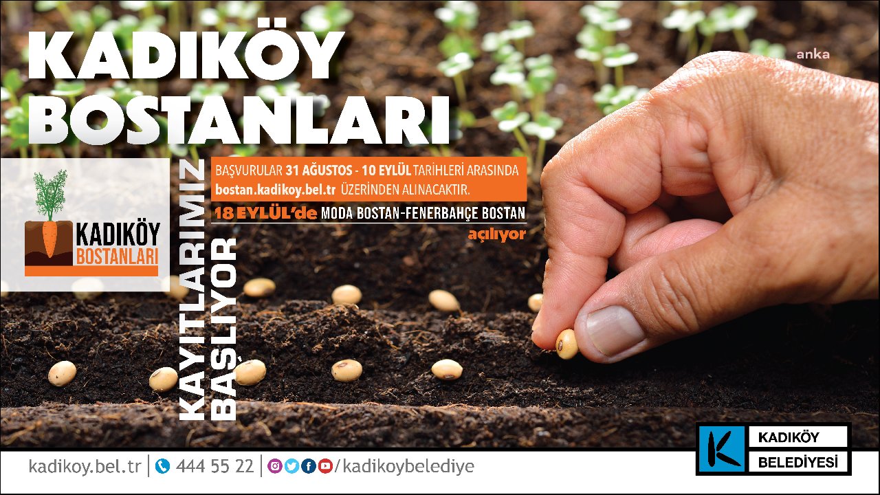 Kadıköy Bostanları projesi başlıyor