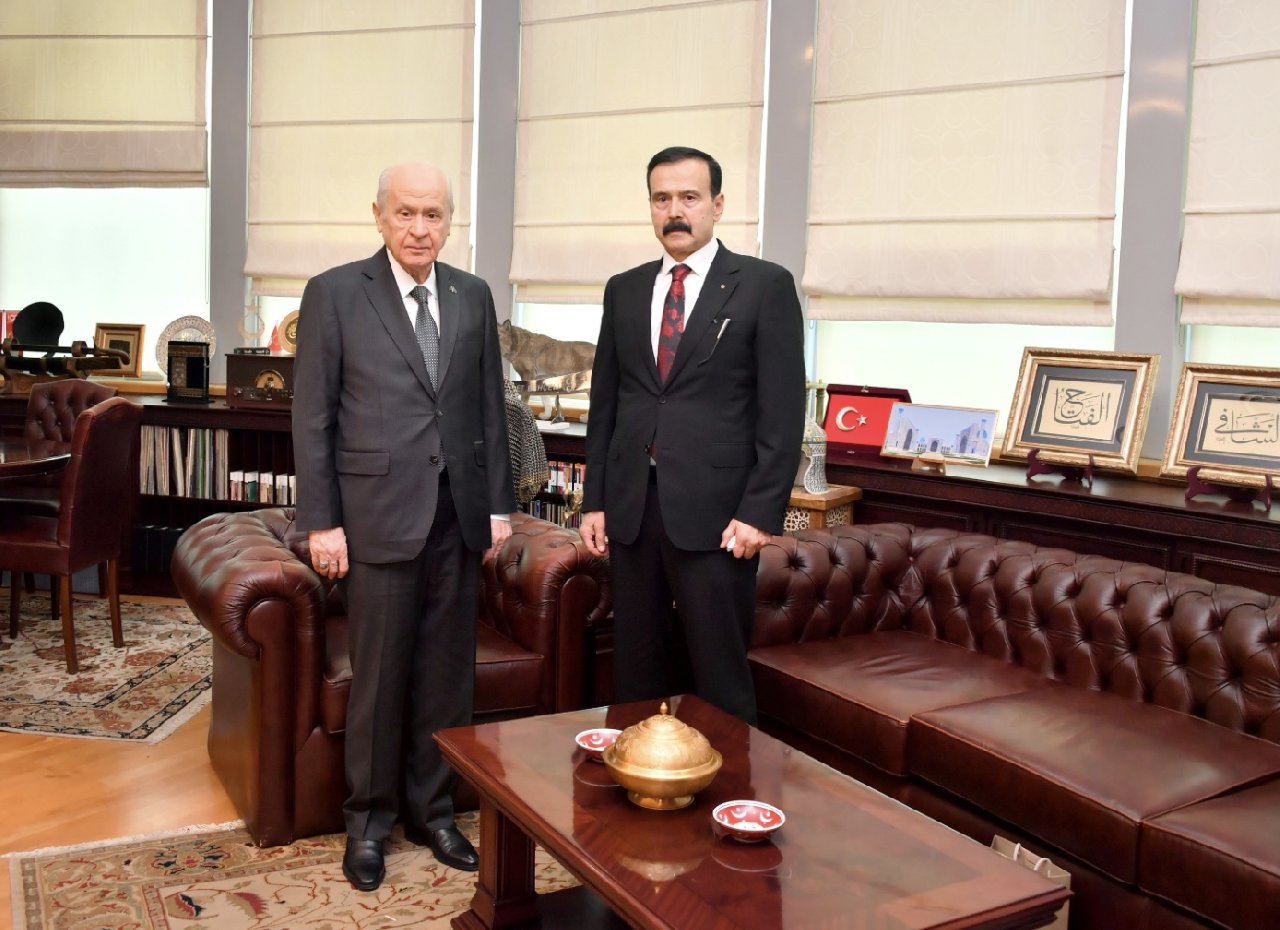 Cezaevinden çıkan Kürşat Yılmaz, Devlet Bahçeli'yi ziyaret etti