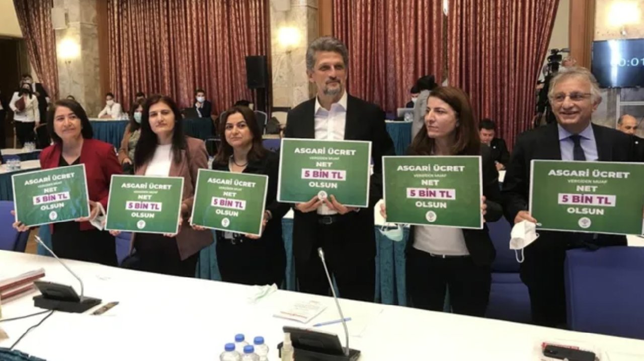 HDP: Asgari ücret net 5 bin lira olsun