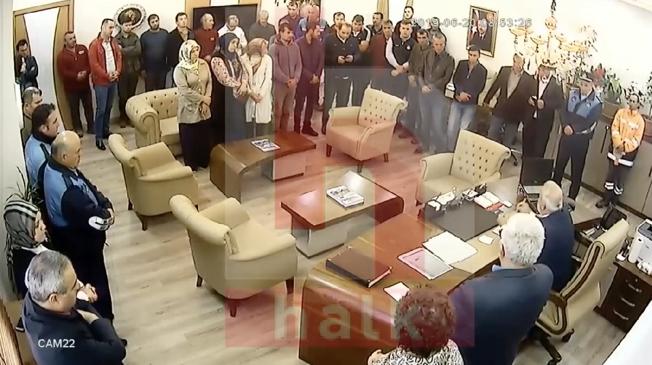 AKP'li Gürgentepe Belediye Başkanının yeni görüntüleri çıktı: İşçileri sendikadan istifaya zorluyor, şehit yakınını yine kovmuş