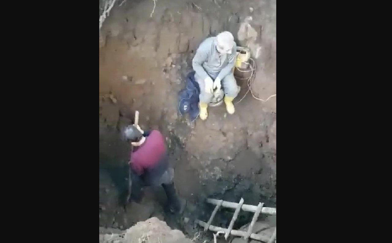 Üç defineci açtıkları kuyuda gözaltına alındı