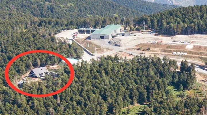 Cengiz Holding'in Cerattepe maden ocağı yanına inşa edilen villa geçiciymiş