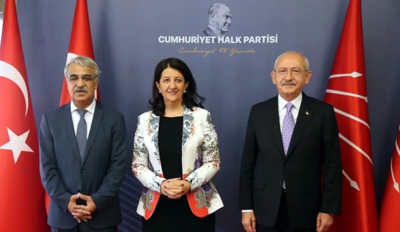 HDP Eş Genel Başkanları Buldan ve Sancar, CHP lideri Kılıçdaroğlu'yla görüştü
