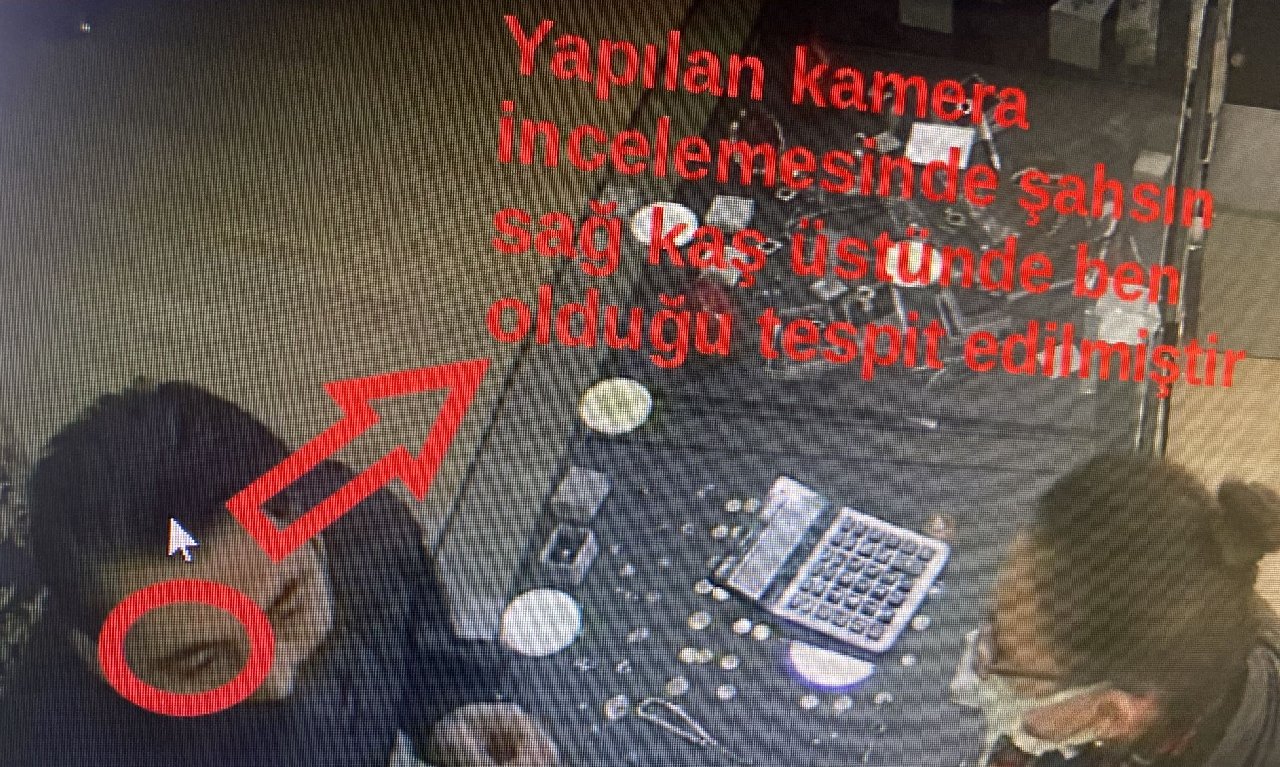 Silahla kuyumcuyu soyan şüpheli kaşının üzerindeki benden yakalandı