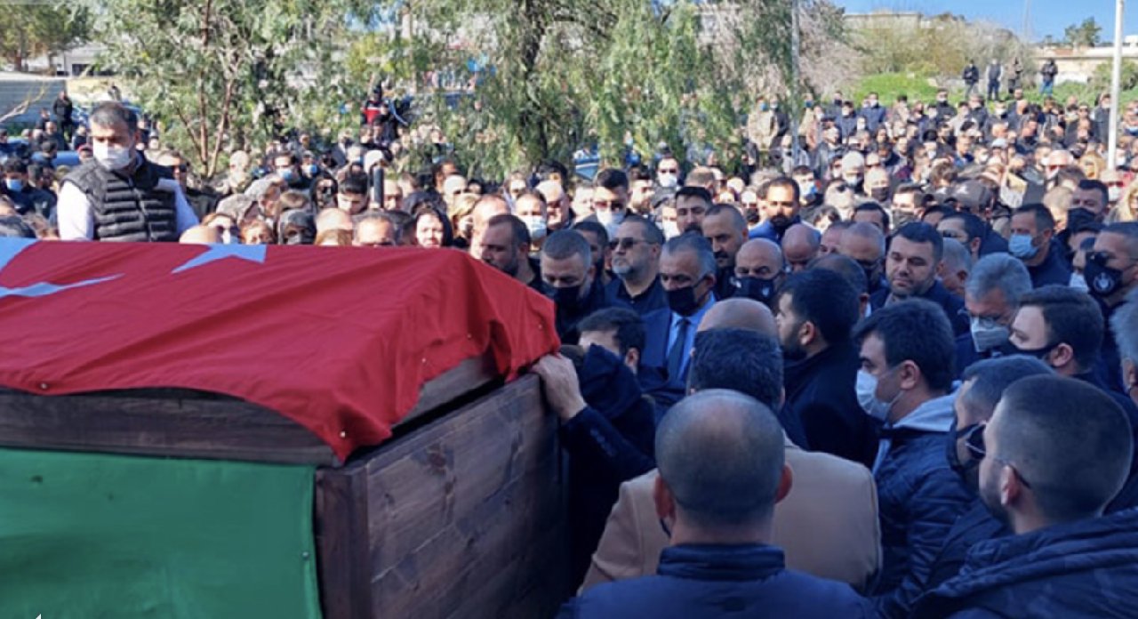 Falyalı toprağa verildi, cenazeye KKTC Başbakanı da katıldı