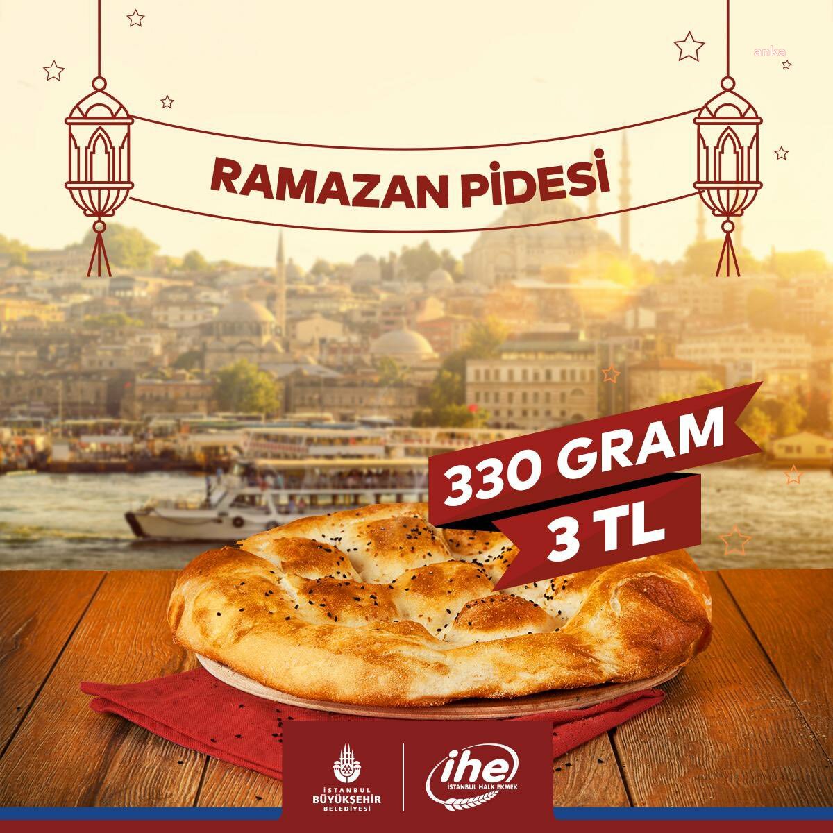 İstanbul Halk Ekmek, 330 gramlık ramazan pidesini 3 liradan satacak