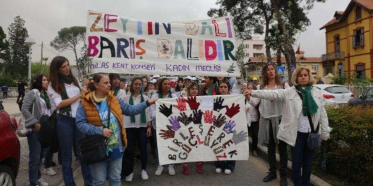 Milas’ta ‘Zeytin hayattır, dokunma’ mitingi