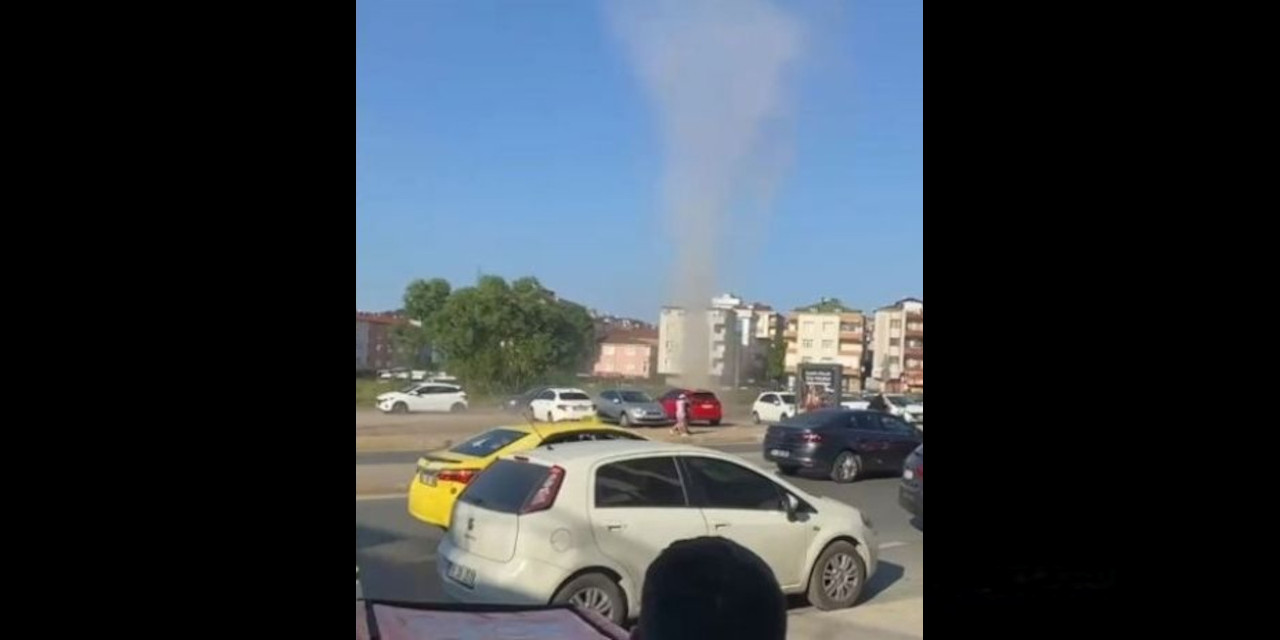 Ümraniye'de hortum paniği yaşandı