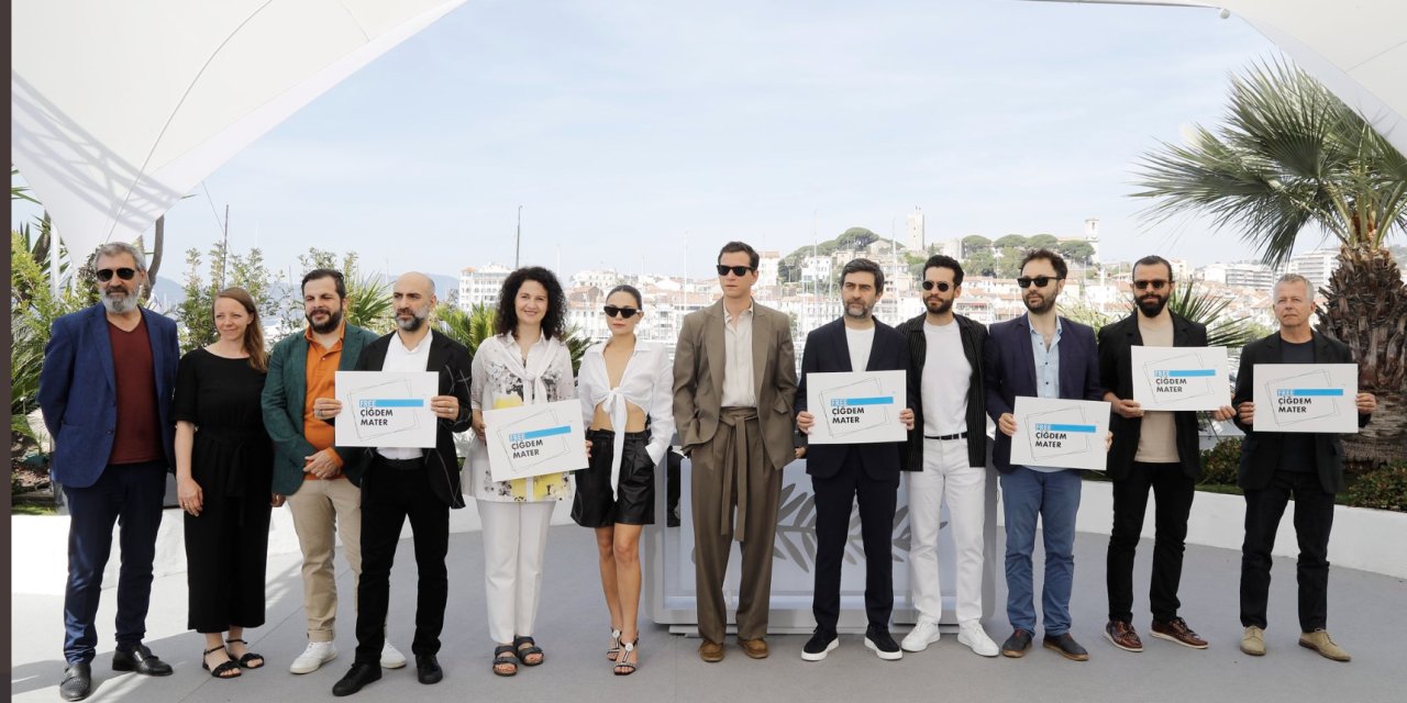 Cannes'da 'Çiğdem Mater’e özgürlük' dövizleri