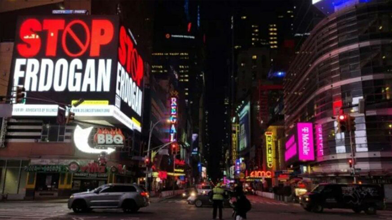New York'taki 'Stop Erdoğan' ilanına Ankara'da soruşturma