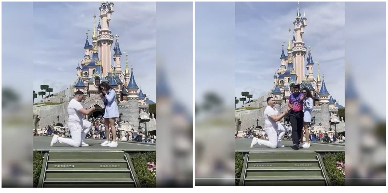 Viral olan evlilik teklifi videosu için Disney'den özür geldi