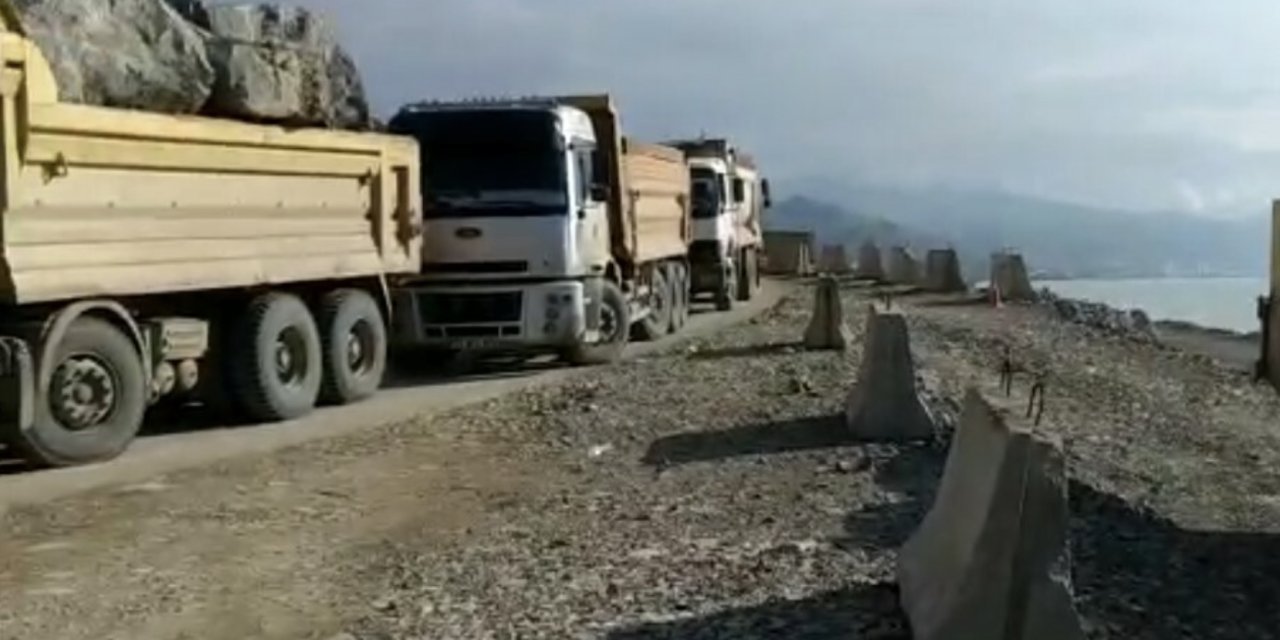 Cengiz İnşaat'ın taş ocağında kamyoncular kontak kapattı: 90 gündür paramız ödenmedi