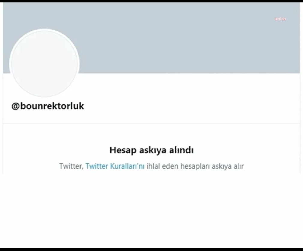 Twitter, Boğaziçi Üniversitesi rektörlük hesabını askıya aldı