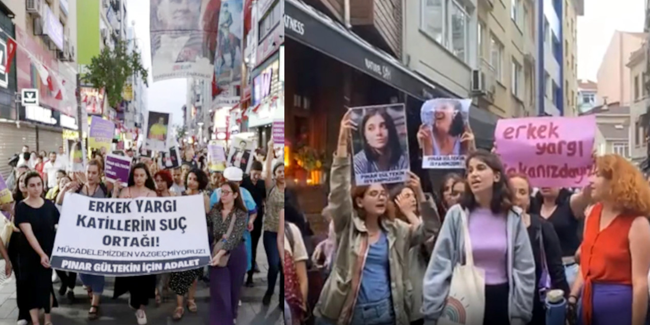 Kadınlardan Pınar Gültekin davasında 'haksız tahrik indirimi' protestosu: Katillere gerçek cezalar vermek zorundasınız