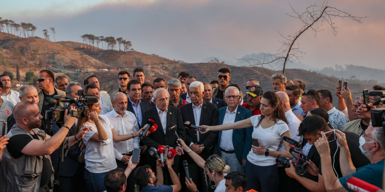 Kılıçdaroğlu yangın bölgesinde: Bir an önce bu ülkenin başından gitsinler