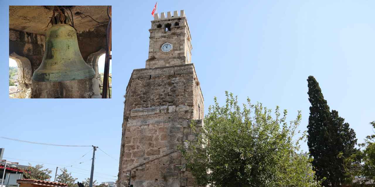 Antalya'nın simgesi saat kulesinde geriye sadece 'çan' kalmış