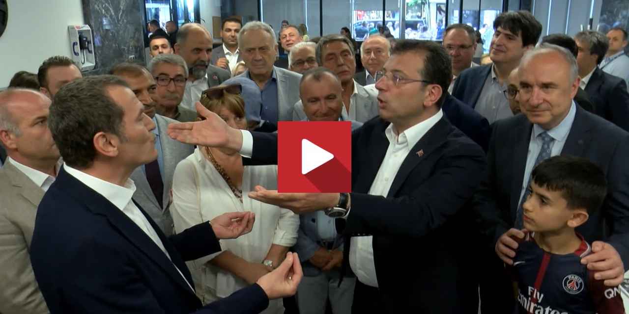 İmamoğlu ile Arısoy arasında Abdi İpekçi Spor Salonu tartışması