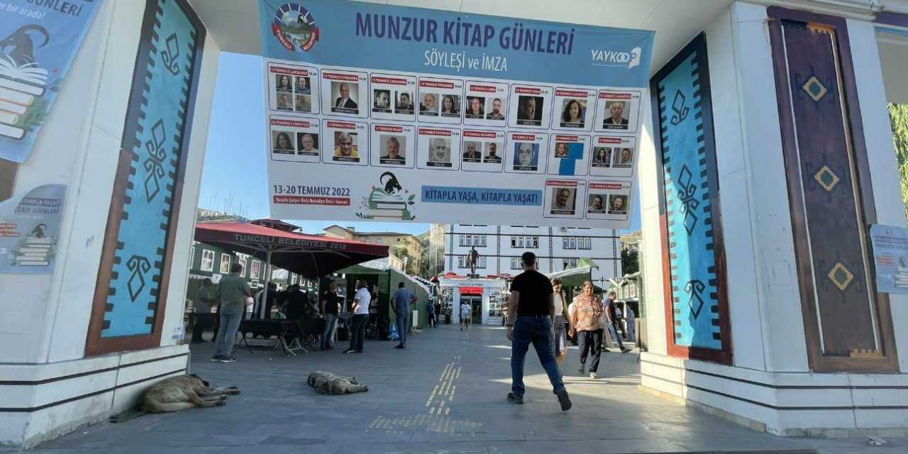 Munzur Kitap Günleri'nde 3 kitaba polis el koydu