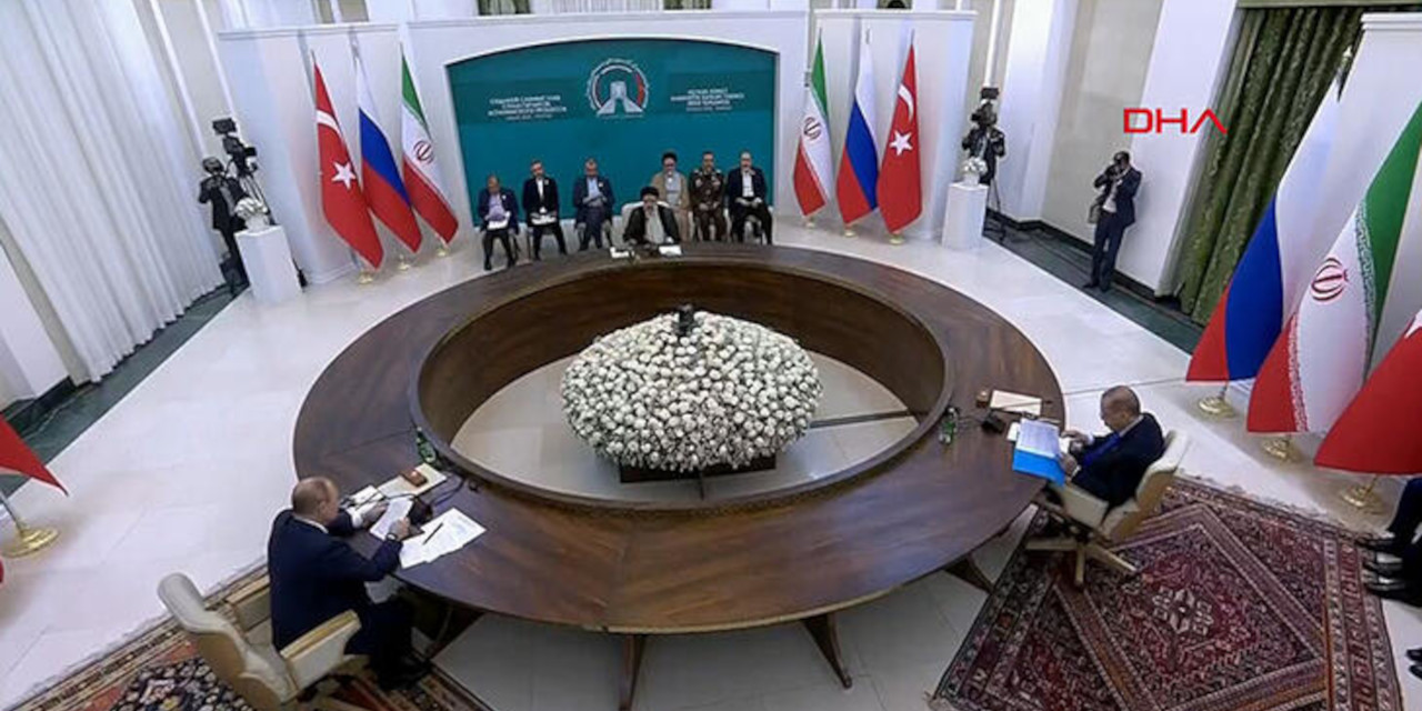 Erdoğan, Tahran'da üçlü zirvede konuştu: Suriye'deki krizi biz çıkarmadık, külfetinin bize yüklenmesi adil değil