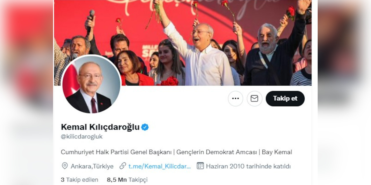 CHP lideri Kılıçdaroğlu, 'Bay Kemal'i Twitter profiline ekledi