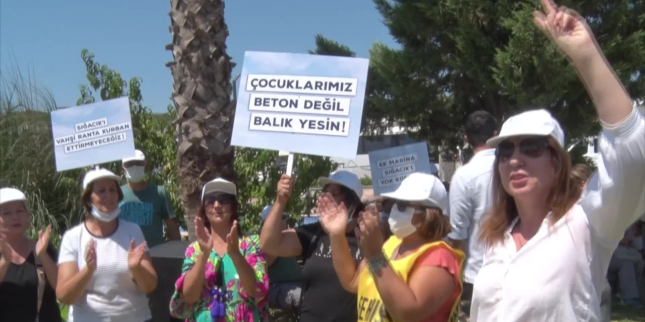 Sığacık yat limanının genişletilmesine halktan tepki: Bakanlığın toplantısı iptal oldu