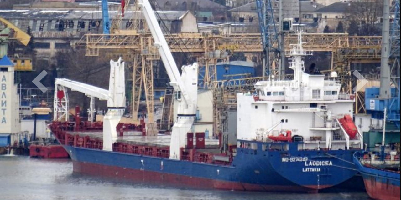 Tahıl yüklü şüpheli gemi Lübnan'da durduruldu
