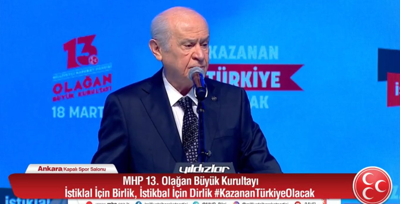 Bahçeli: HDP, herhangi bir isimle açılmamak üzere kapatılmalı"