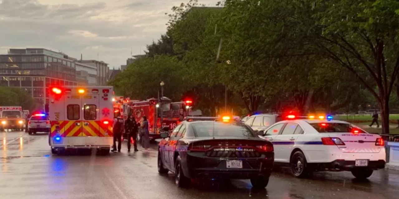 Beyaz Saray’ın yanındaki parka yıldırım düştü: 4 kişi ağır yaralı