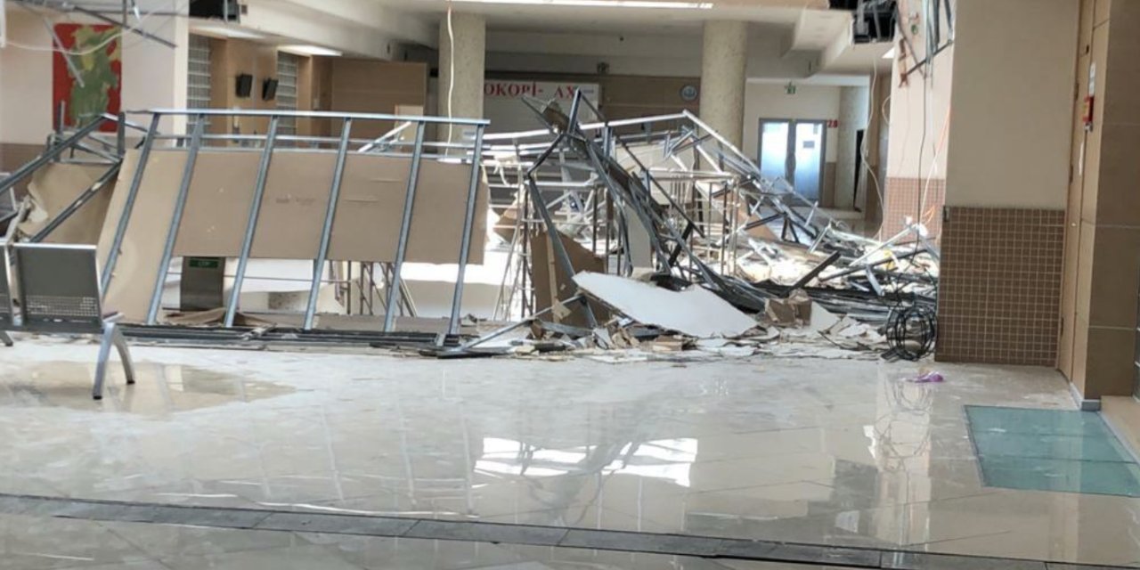 İstanbul Anadolu Adliyesi’nde asma tavan çöktü