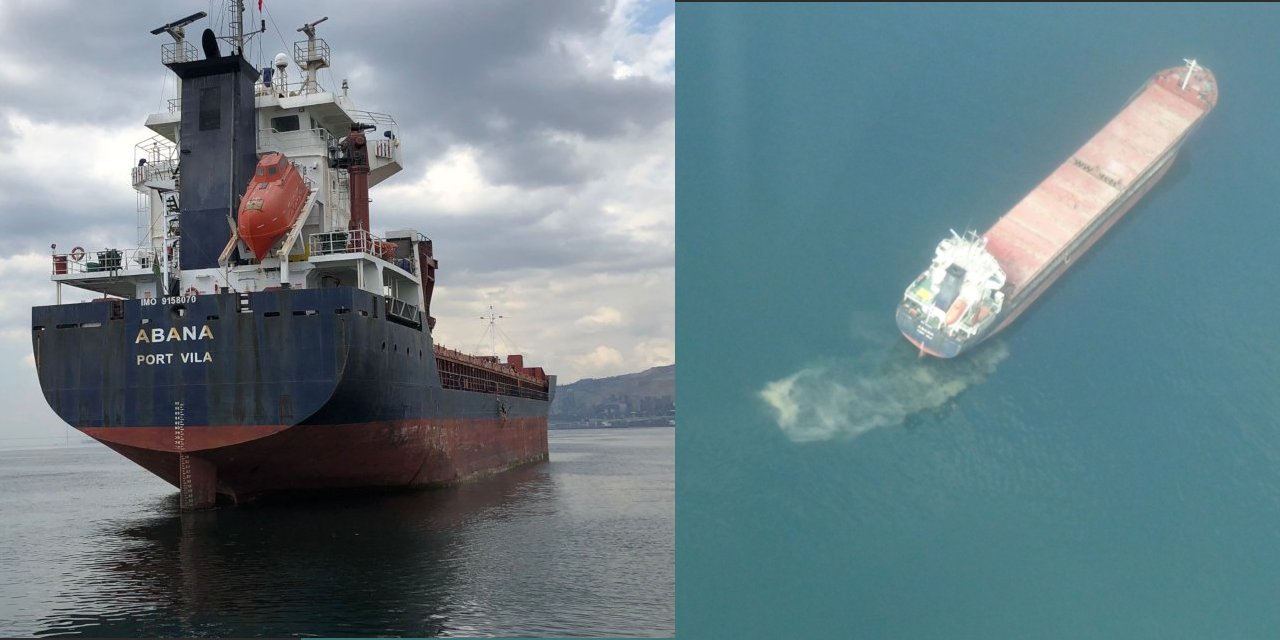 İzmit Körfezi'ni kirleten gemiye 4 milyon 968 bin lira ceza