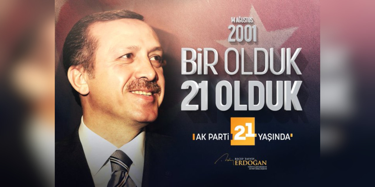 Erdoğan'dan AKP'nin 21. yılı için kutlama mesajı: Aynı heyecanı yüreğimizde taşıyoruz