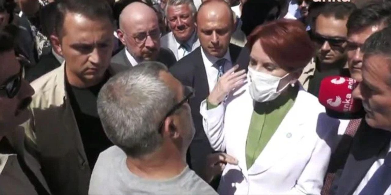 Esenyurt'ta Meral Akşener ile vatandaş arasında 'Yalancı' tartışması