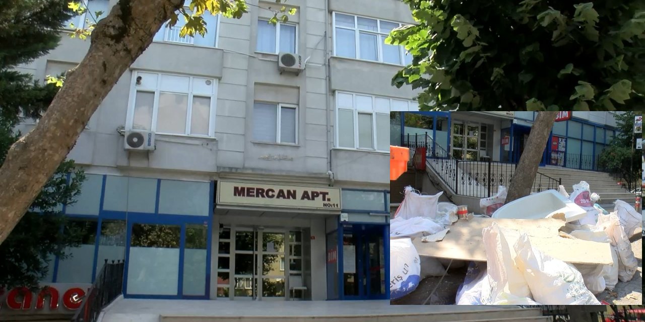Dairesini genişletmek için kolonu kırdı, apartmandaki herkes evinden oldu
